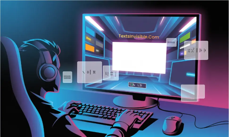 Blank text in gaming profiles