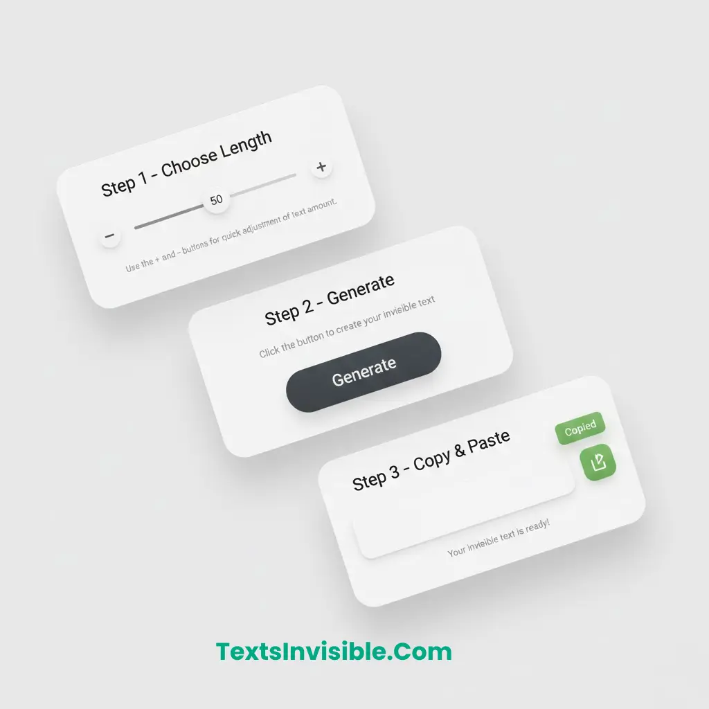 How To Use Texts Invisible?