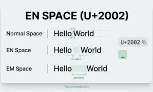 EN SPACE (U+2002)